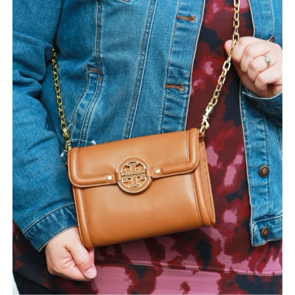 Tory Burch Tan Crossbody Bag EUC - Picture 2 of 15